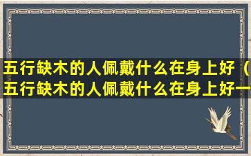 五行缺木的人佩戴什么在身上好（五行缺木的人佩戴什么在身上好一点）