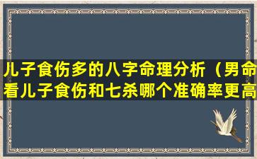 儿子食伤多的八字命理分析（男命看儿子食伤和七杀哪个准确率更高）