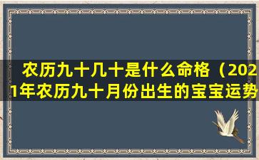 农历九十几十是什么命格（2021年农历九十月份出生的宝宝运势）