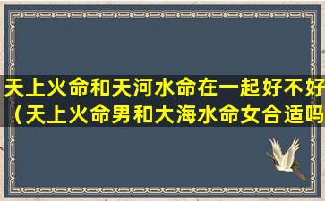 天上火命和天河水命在一起好不好（天上火命男和大海水命女合适吗）