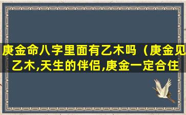 庚金命八字里面有乙木吗（庚金见乙木,天生的伴侣,庚金一定合住乙木）