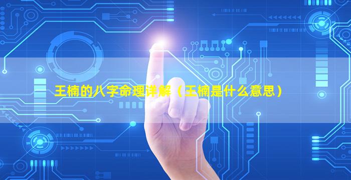 王楠的八字命理详解（王楠是什么意思）